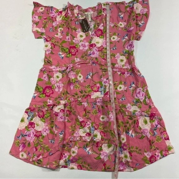 New Matilda Jane Fresh Florals Tiered Ruffle Dress Pink - Picture 5 of 6